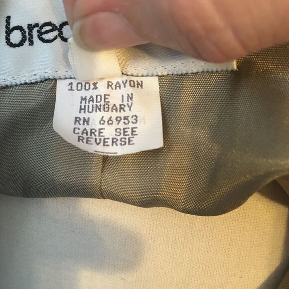 Breckenridge Vintage 80s Womens Tan Rayon Oversized Blazer sz 12, 42 bust Jacket - Picture 9 of 10